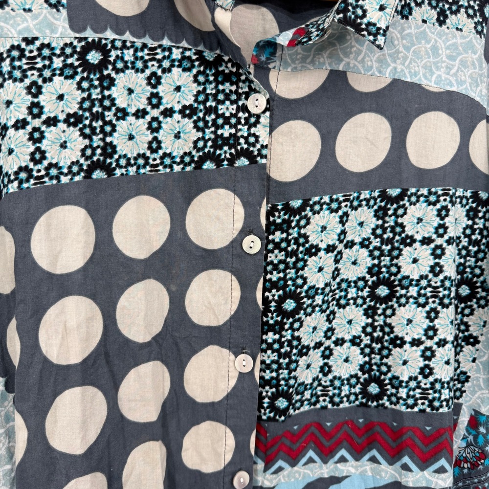 Tulip Oversized Multi-Color Boho Patchwork Asymme… - image 5